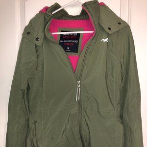 Hollister Olive Green Winter Jacket